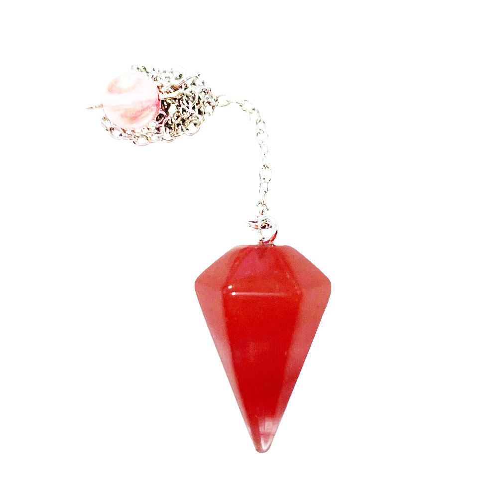 pendule cristal melon d'eau facette