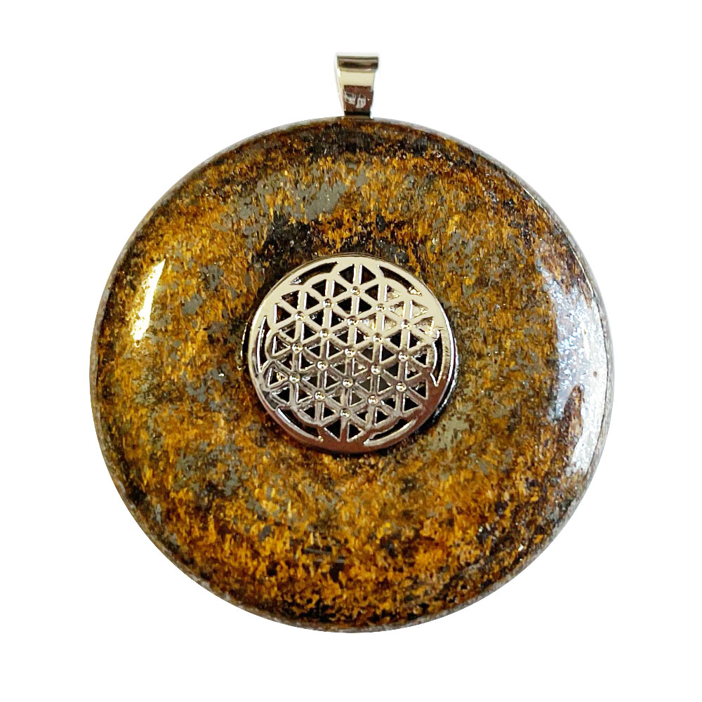 Pendentif Bronzite - PI chinois ou Donut