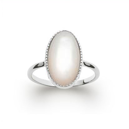 bague nacre argent 925