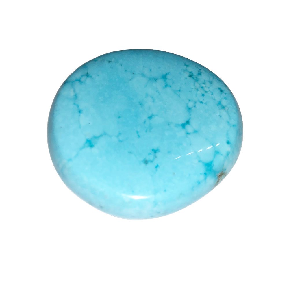 Pierre plate Howlite bleue
