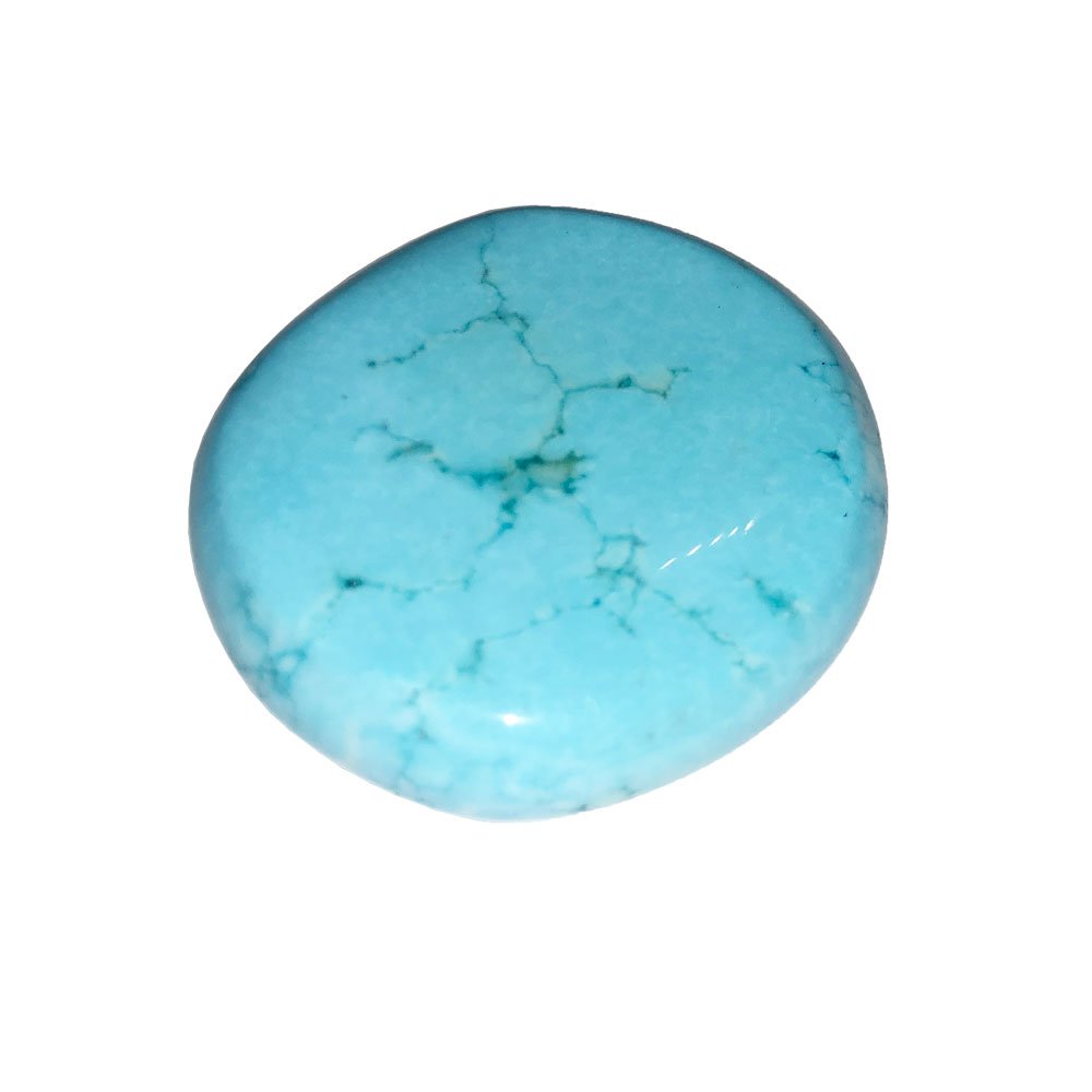 Pierre plate Howlite bleue