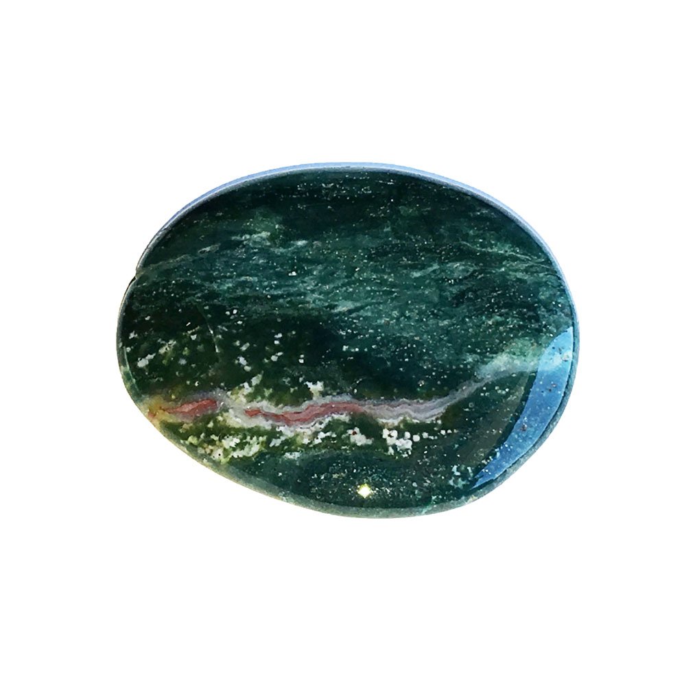 Pierre plate Jaspe héliotrope