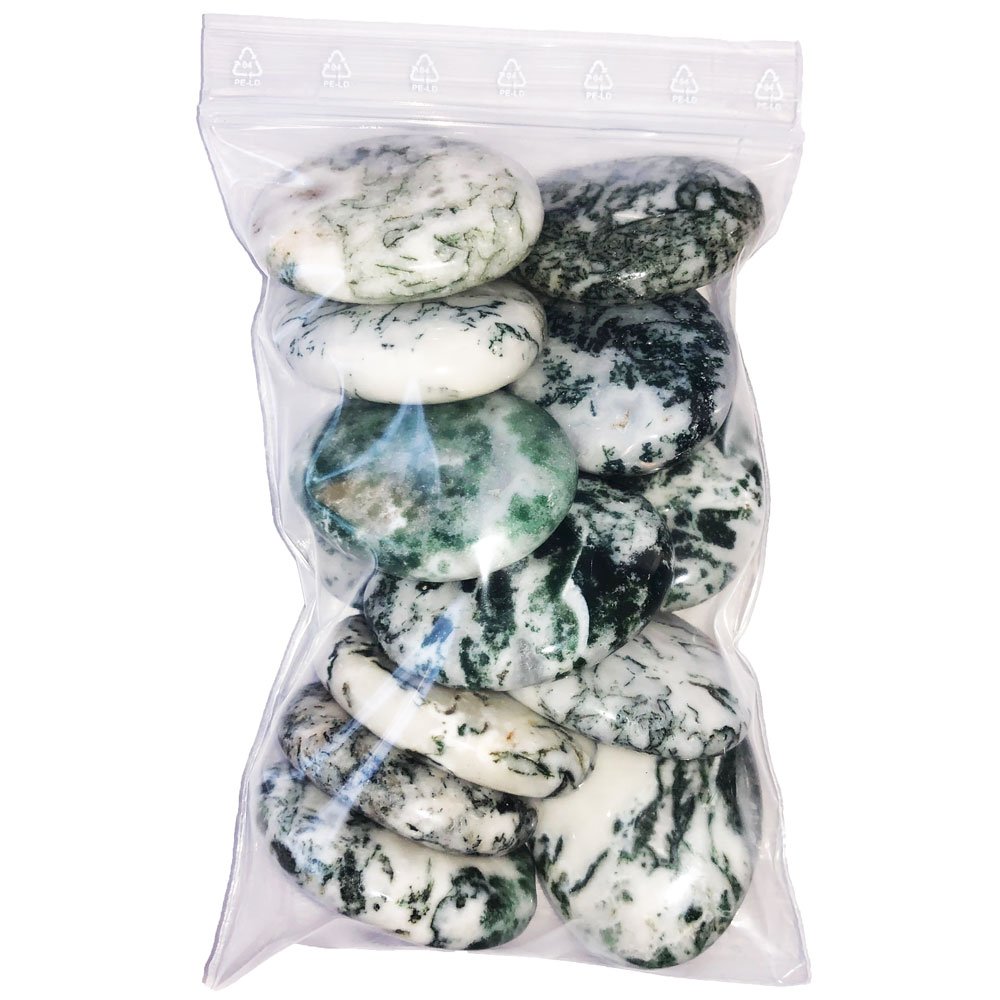 sachet pierres plates Agate Arbre