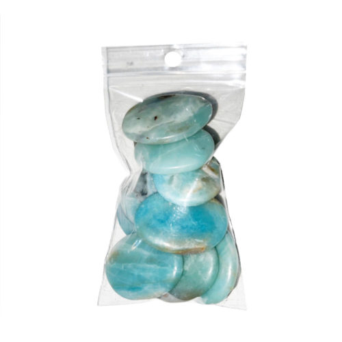 sachet pierres plates amazonite