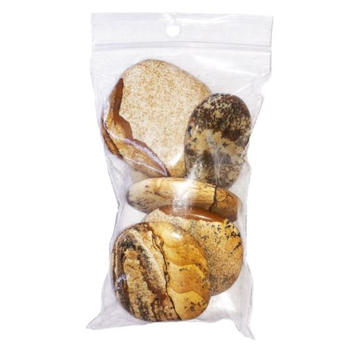 sachet pierres plates jaspe paysage