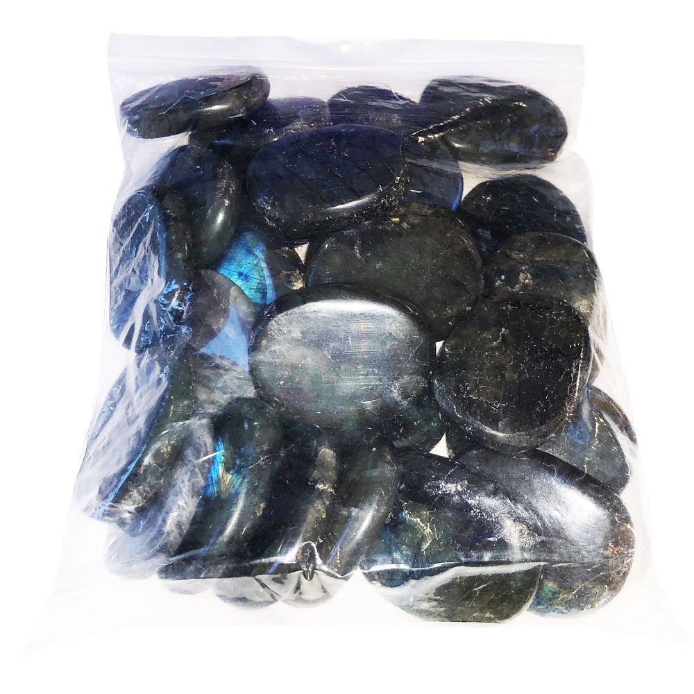 sachet pierres plates labradorite