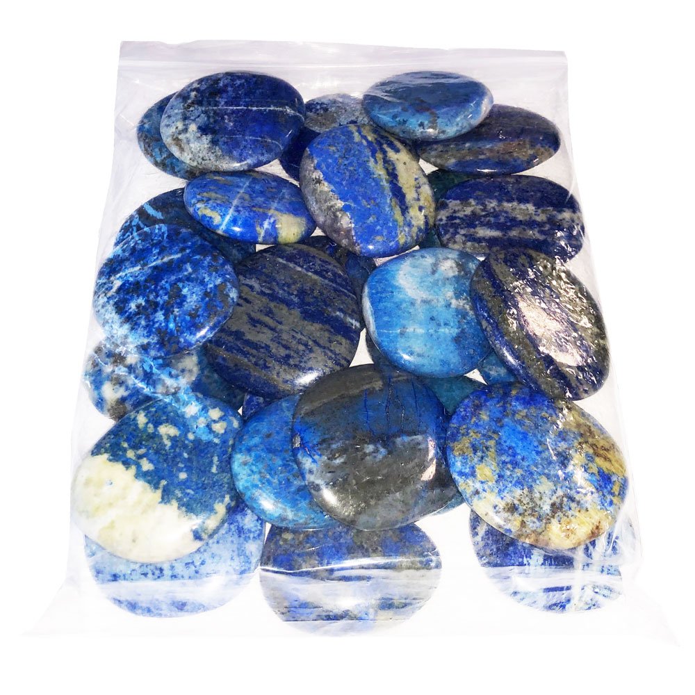 sachet pierres plates lapis lazuli