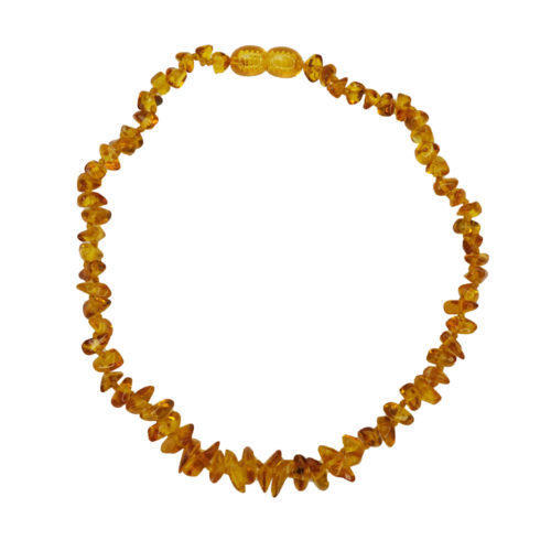 collier ambre jaune pour enfant