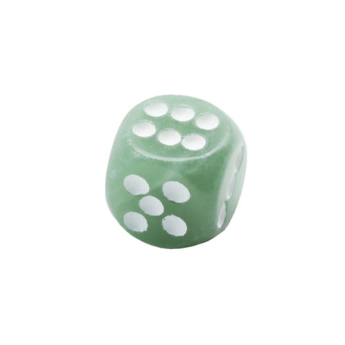 jeu de dés aventurine verte