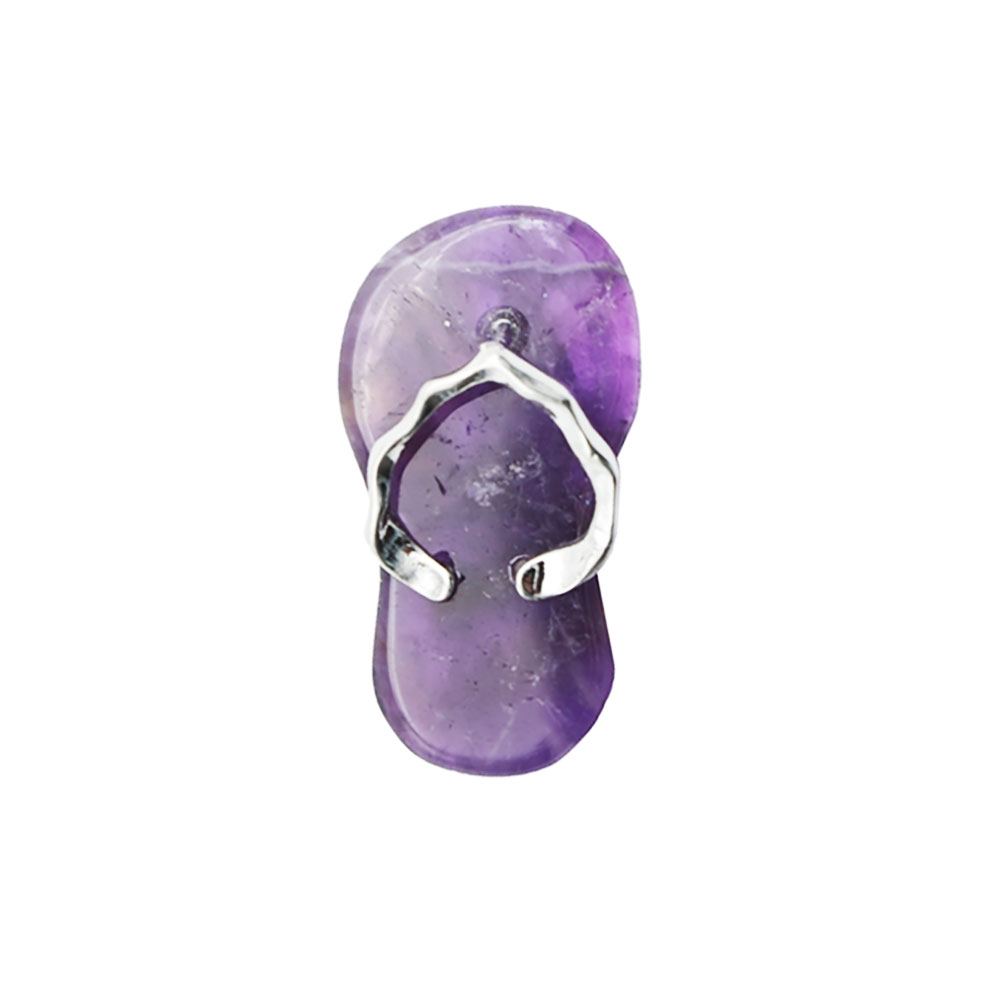 pendentif amethyste plage