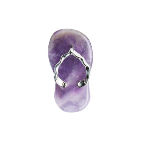 pendentif amethyste plage