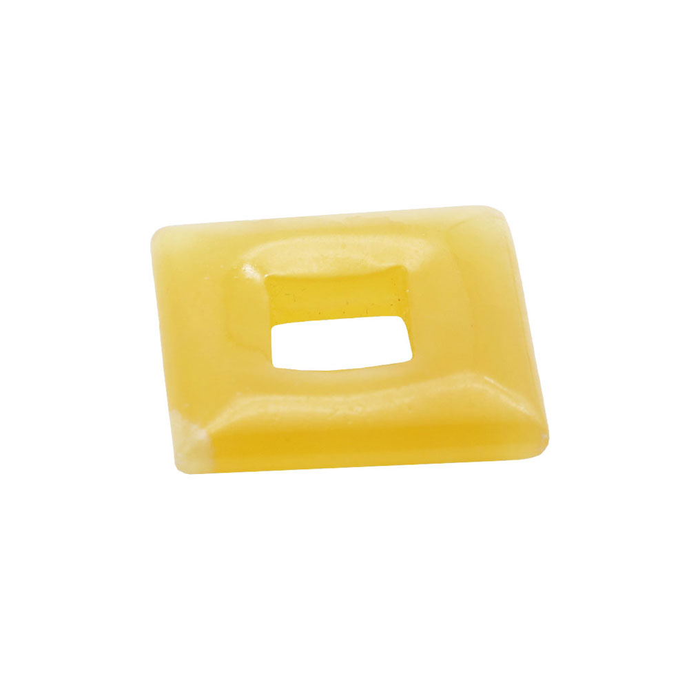 pendentif pi chinois ou donut calcite orange petit carré
