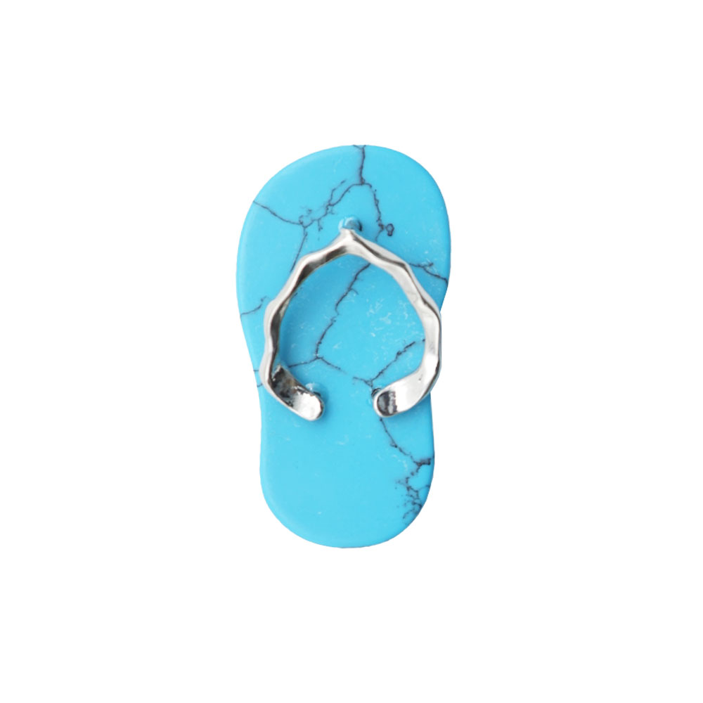 pendentif howlite bleue plage