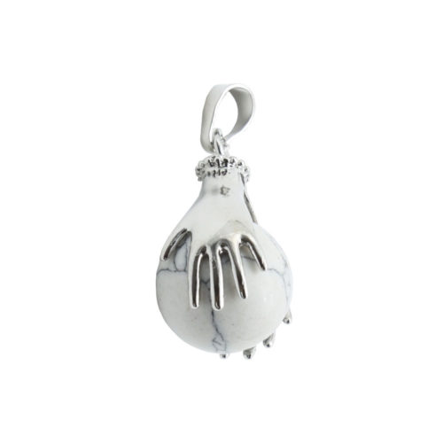 pendentif Howlite Deux mains