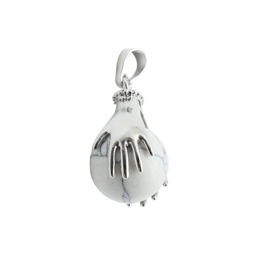 pendentif Howlite Deux mains