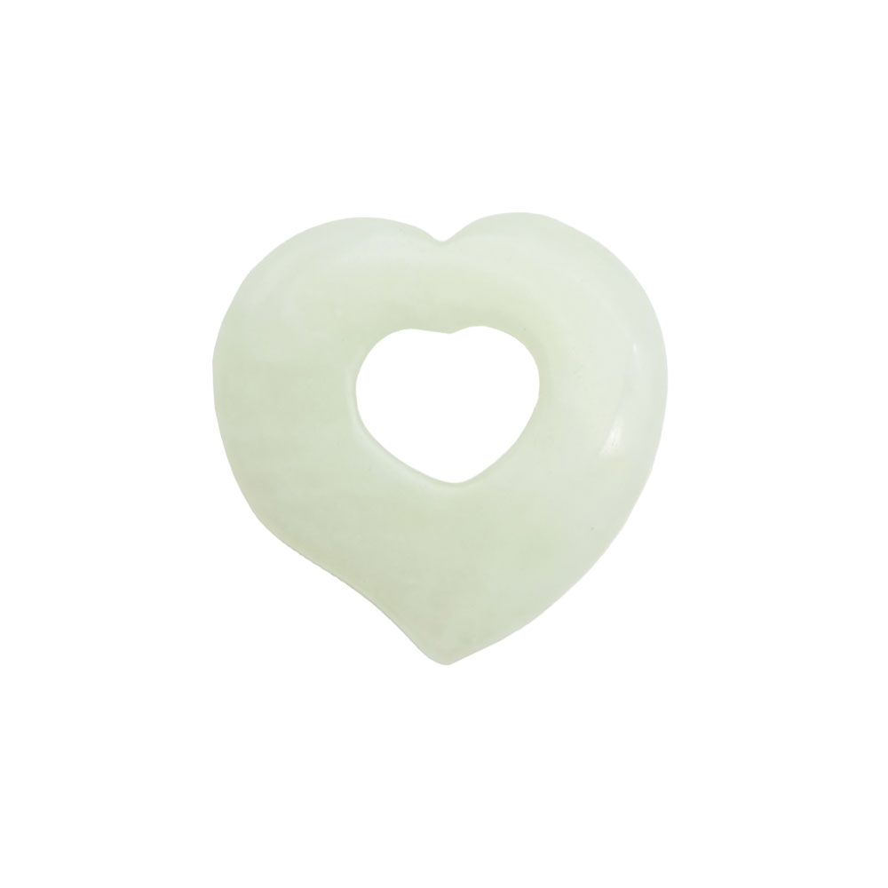pendentif pi chinois ou donut jade coeur