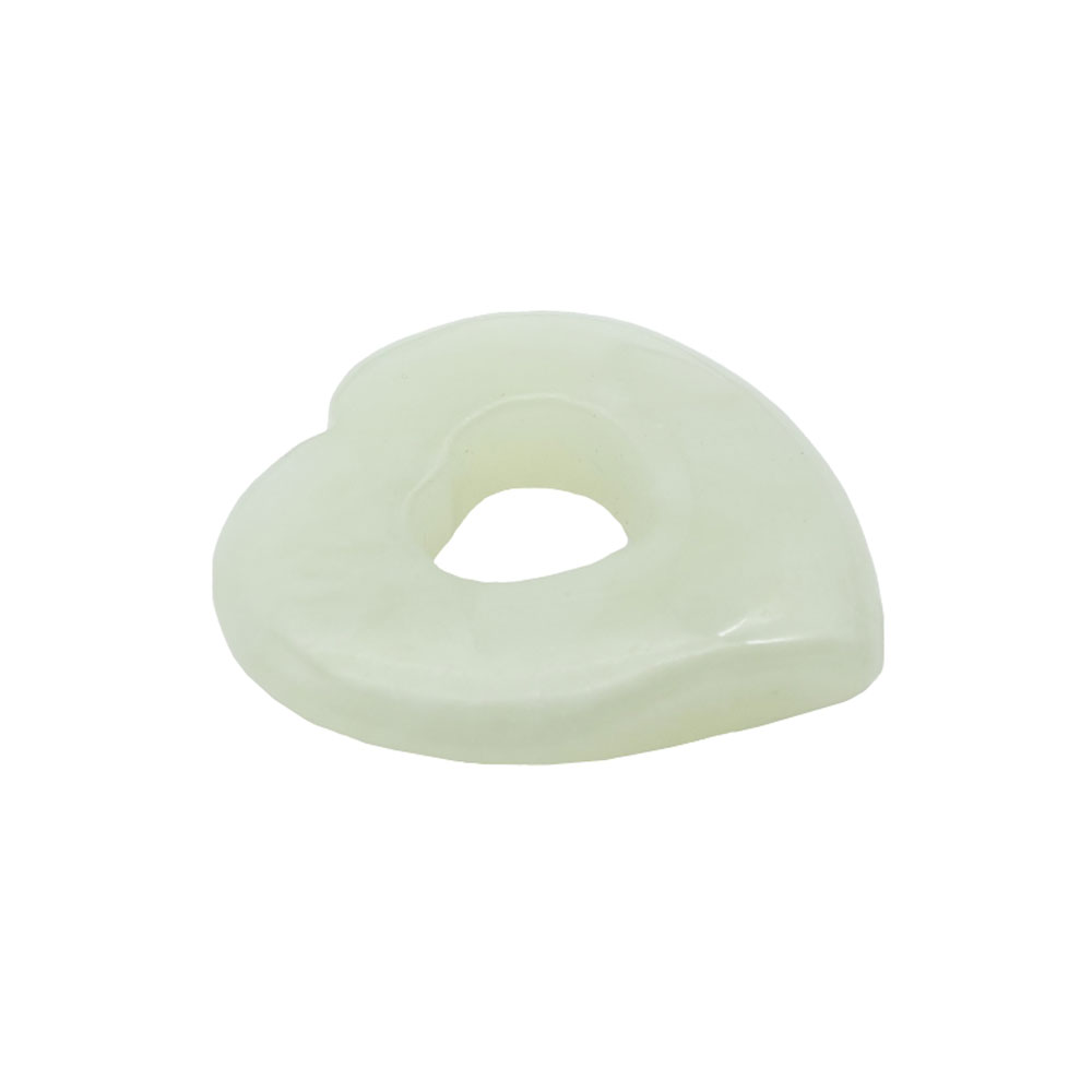 pendentif pi chinois ou donut jade coeur