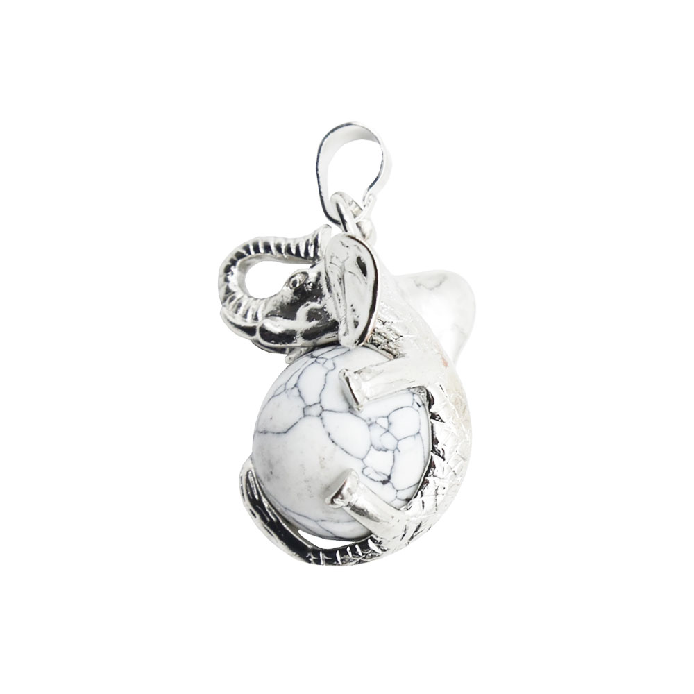pendentif magnésite elephant