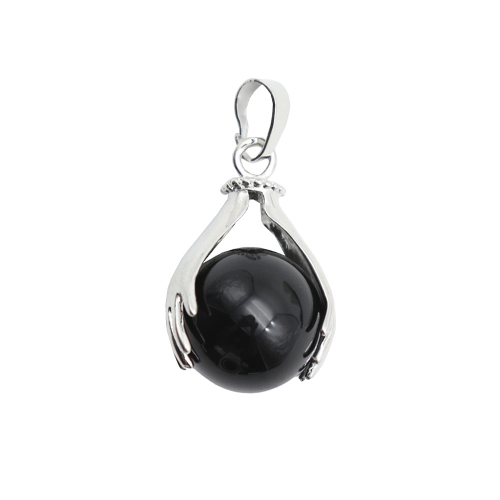 pendentif onyx deux mains
