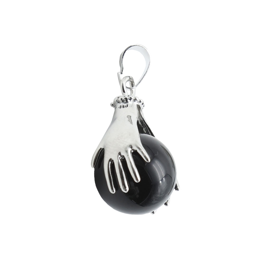 pendentif onyx deux mains