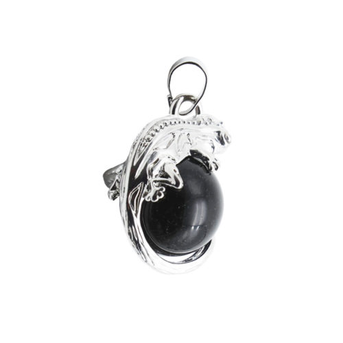 pendentif onyx lezard
