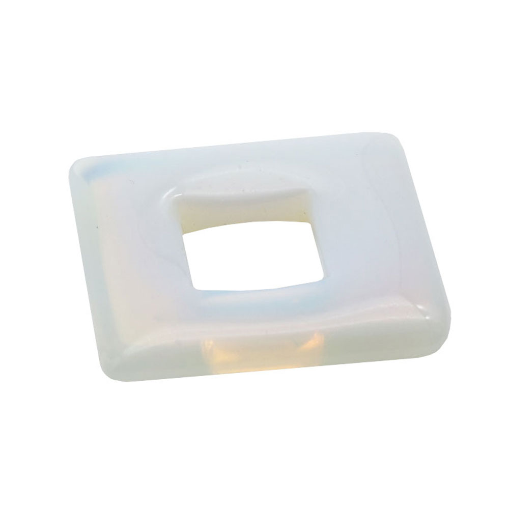 pendentif pi chinois ou donut opale synthétique carré