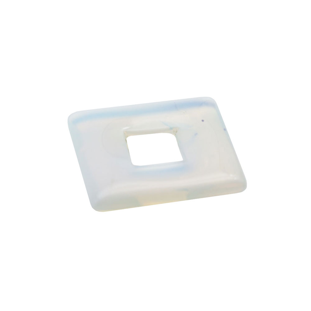 pendentif pi chinois ou donut opale synthétique petit carré