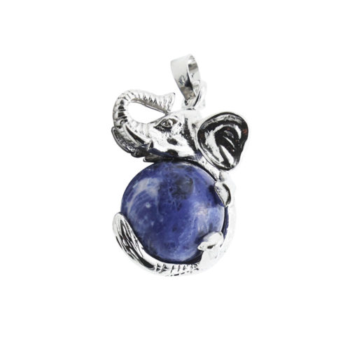 pendentif sodalite elephant