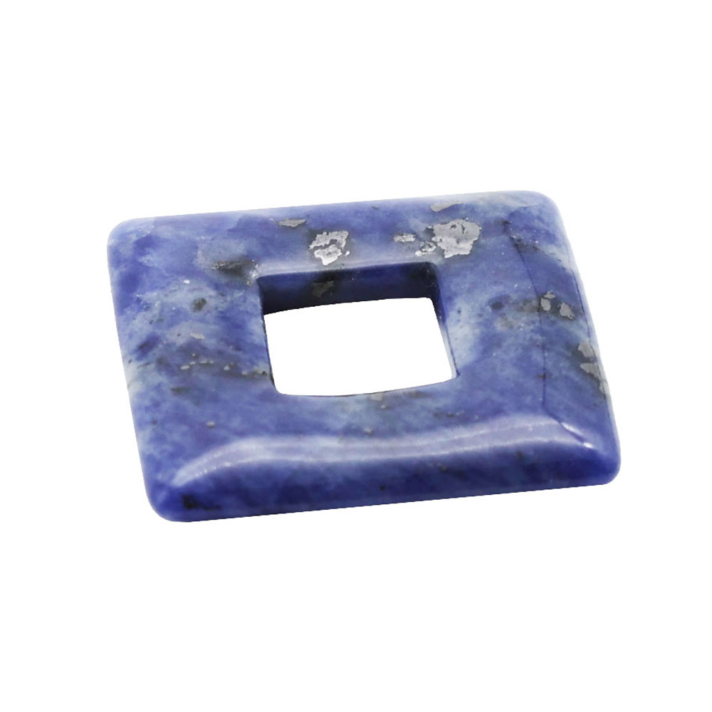 pendentif pi chinois ou donut sodalite carré