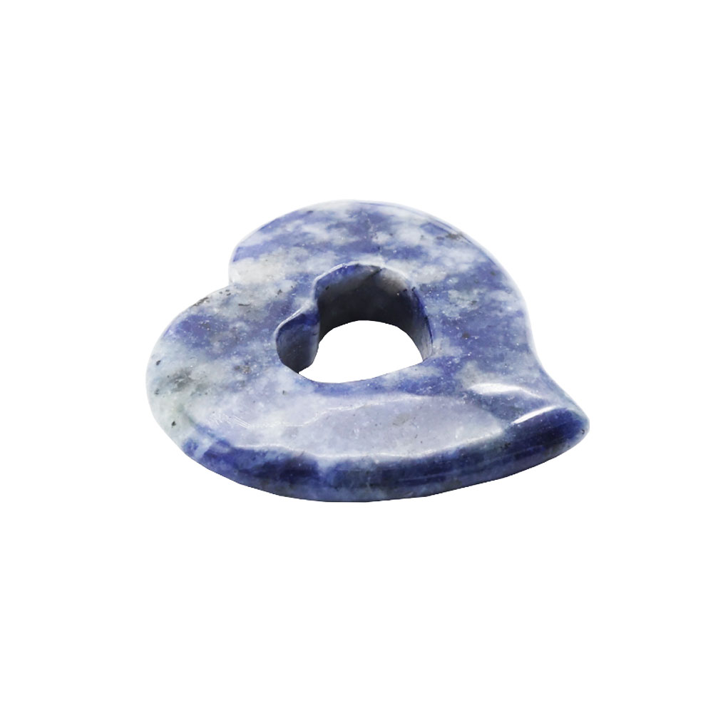 pendentif pi chinois ou donut sodalite coeur