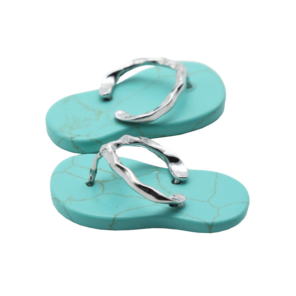 pendentif turquoise stabilisée plage