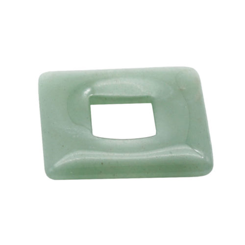 pi chinois ou donut aventurine verte carré