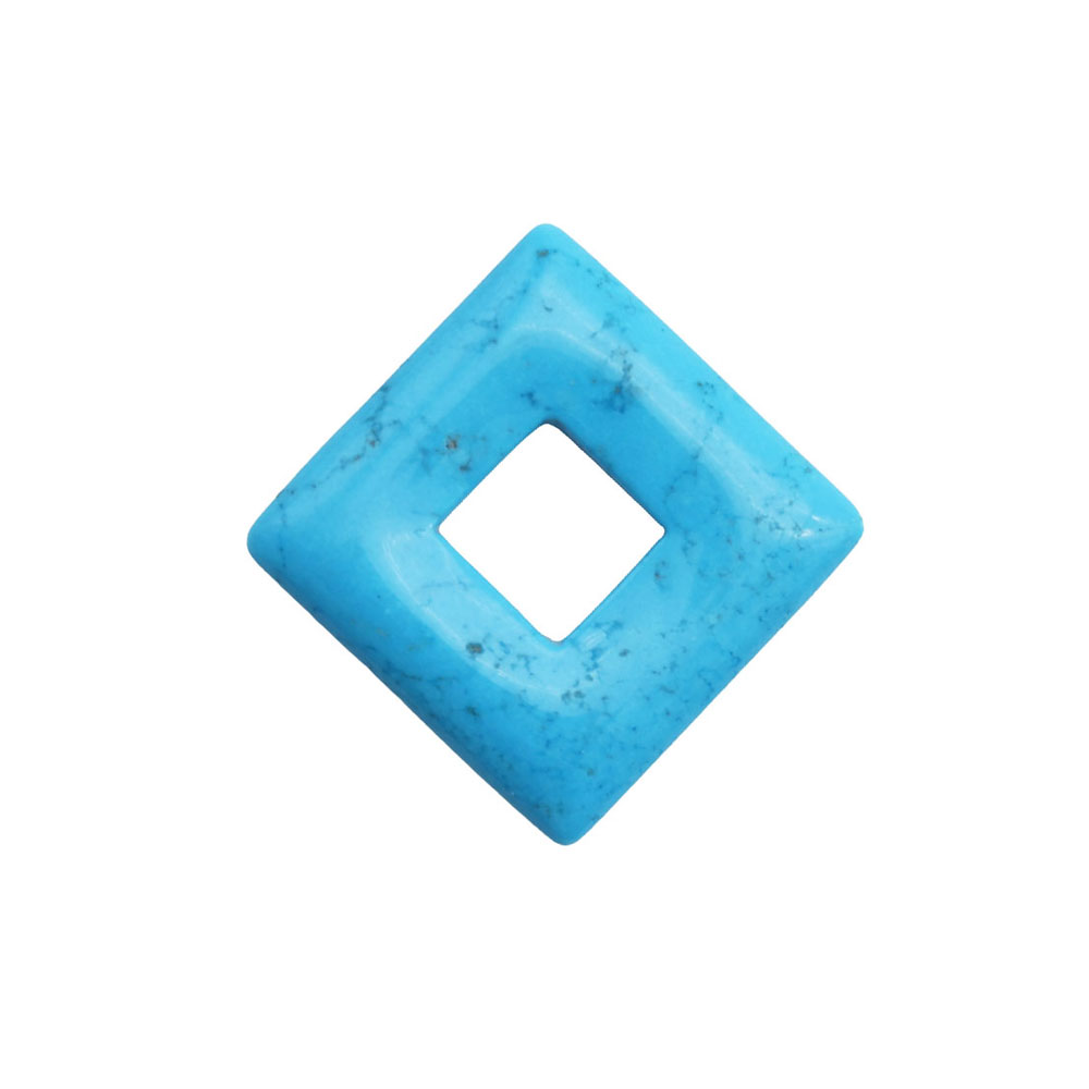 pi chinois ou donut howlite bleue petit carré