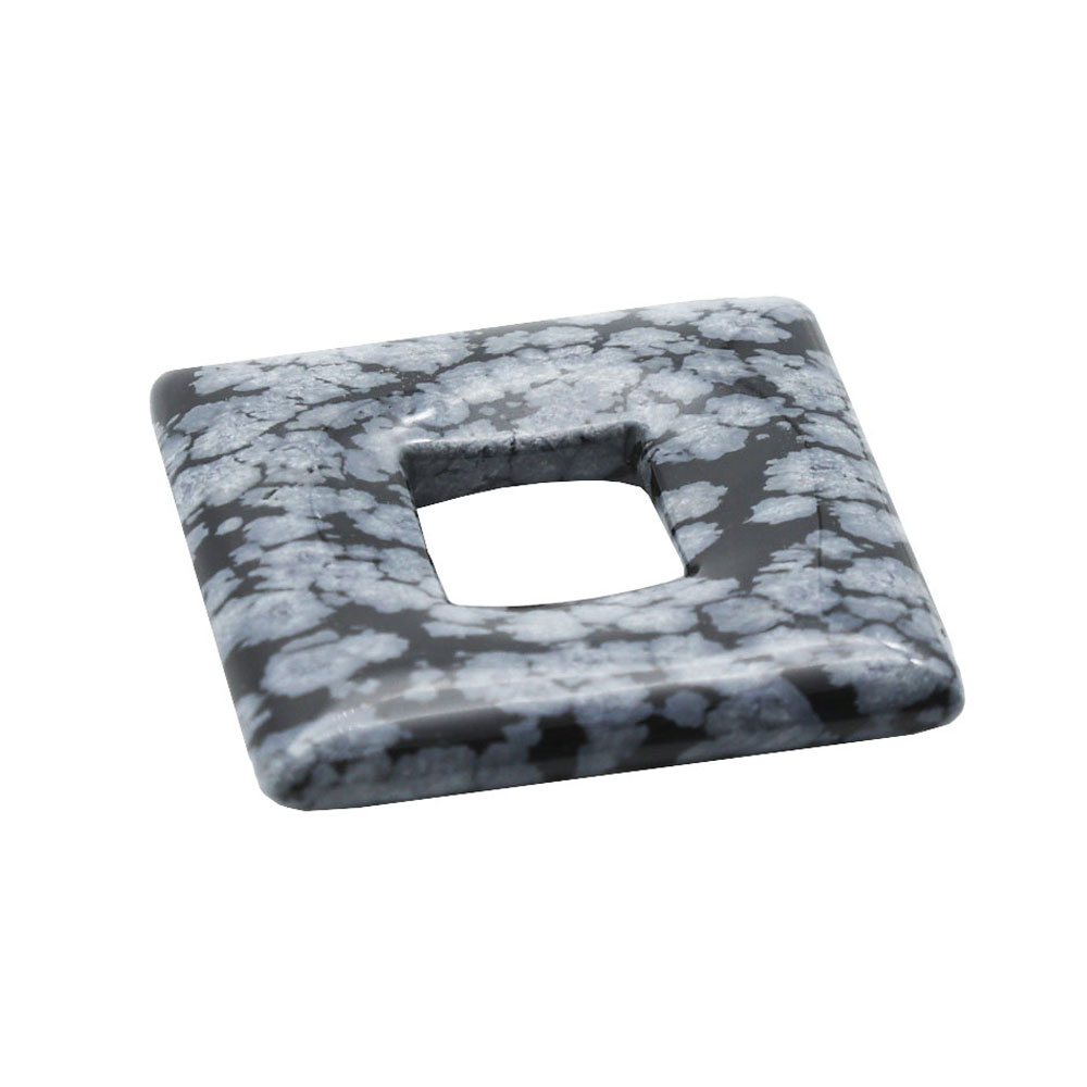 pi chinois ou donut obsidienne neige carré