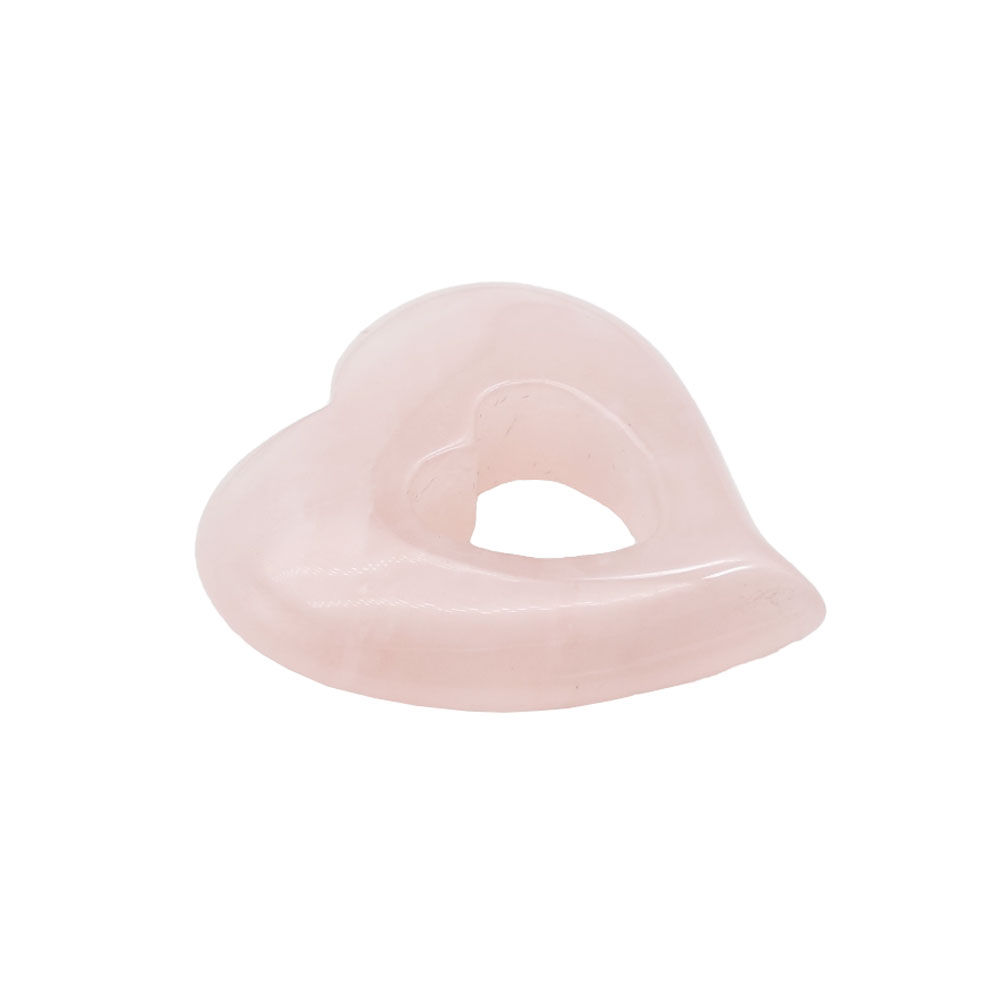 pi chinois ou donut quartz rose coeur