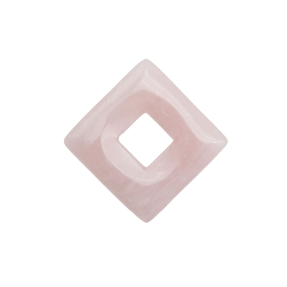 pi chinois ou donut quartz rose petit carré