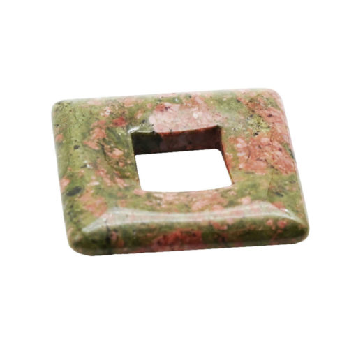 pi chinois ou donut unakite carré