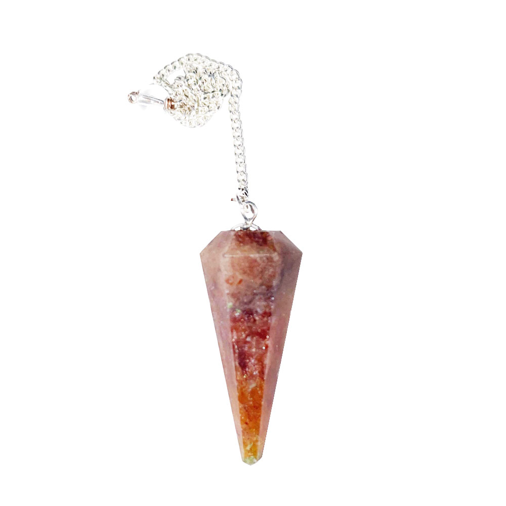 pendule-aventurine-orange-hexagonal-02