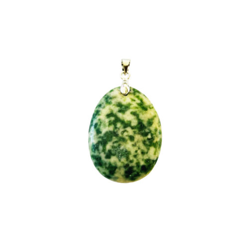 pendentif-serpentine-foncee-pierre-plate