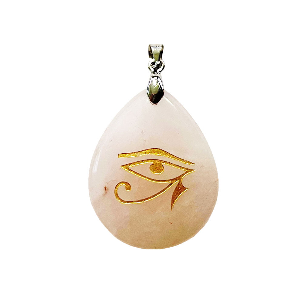 Pendentif Quartz rose - Oeil d'Horus - Image 2
