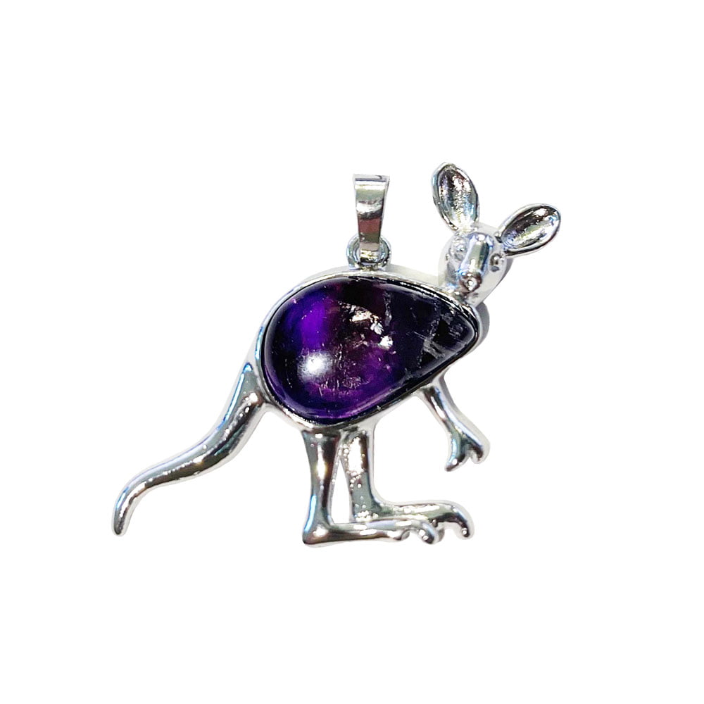 Pendentif Améthyste Kangourou