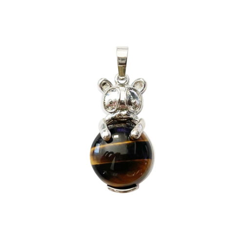 pendentif oeil de tigre lapin