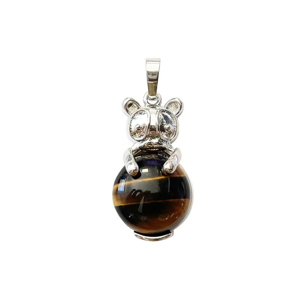 pendentif oeil de tigre lapin