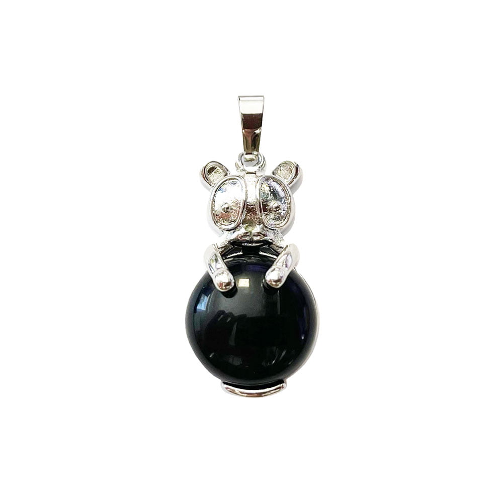 pendentif onyx lapin