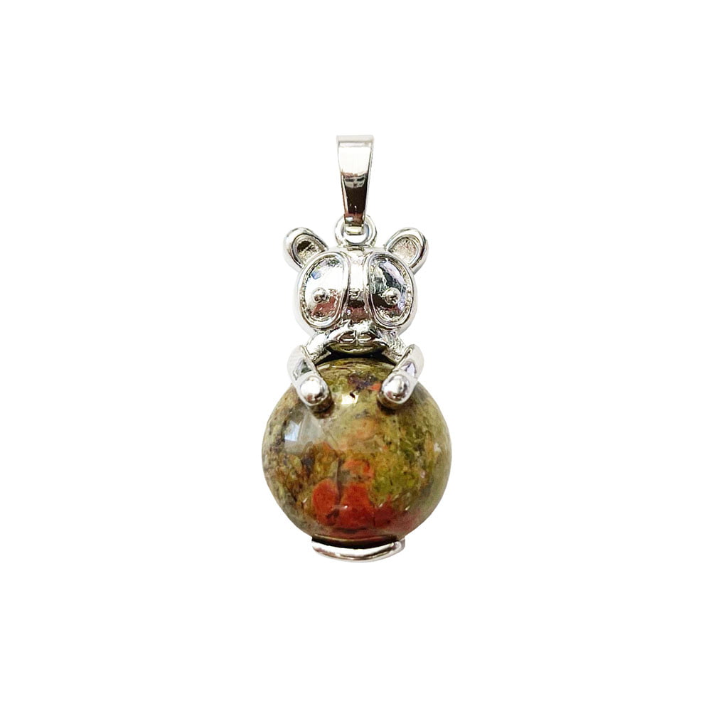 Pendentif Unakite - Lapin - Image 2