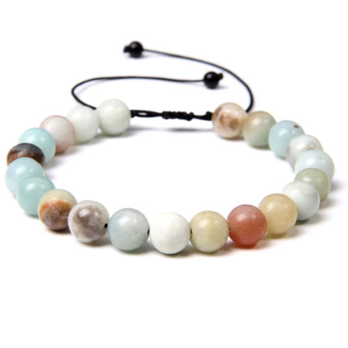 bracelet amazonite pierres boules