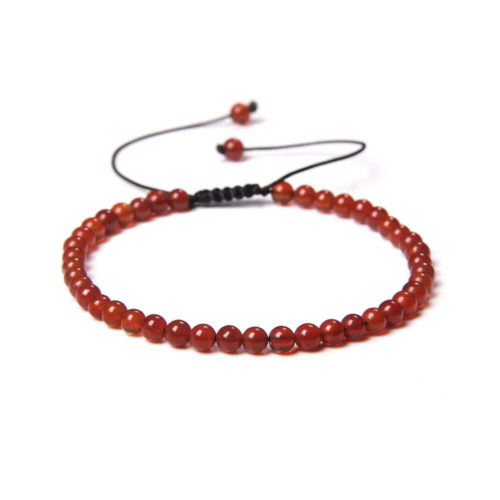 bracelet cornaline pierres boules