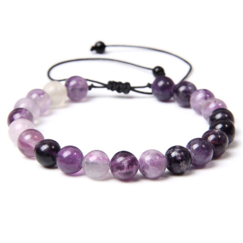 bracelet fluorite pierres boules