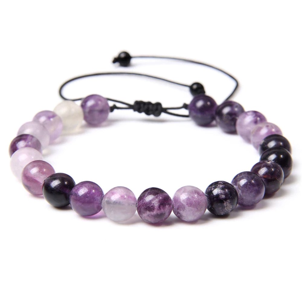 bracelet fluorite pierres boules
