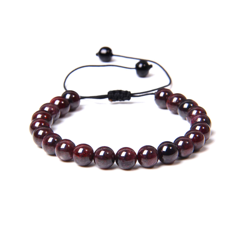 bracelet grenat rouge